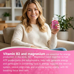 GGMMUU B2 Gummies vegan formula using plant-based pectin for a gelatin-free option