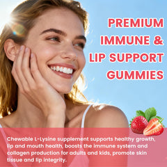 GGMMUU L-Lysine gummies vegan gluten-free packaging details and notes