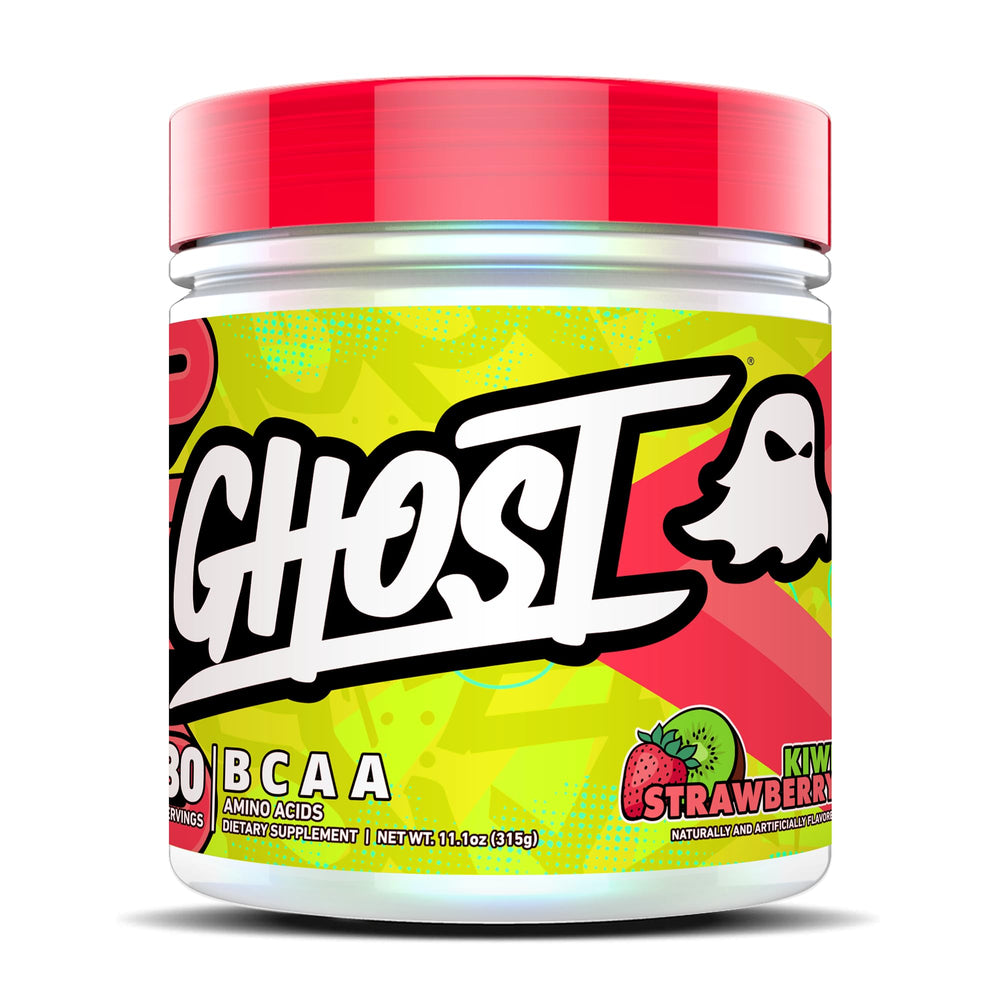 Ghost BCAA Kiwi Strawberry bottle for sugar-free intra-workout refreshment.