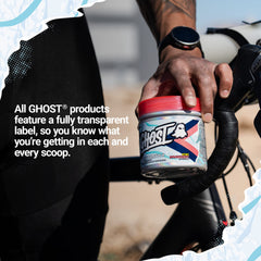 GHOST Hydration kiwi strawberry in-use during gym sessions.