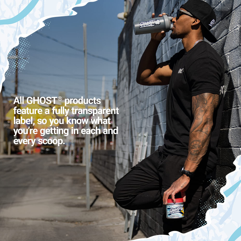 GHOST Hydration Lemon Crush ingredients label clearly informs content