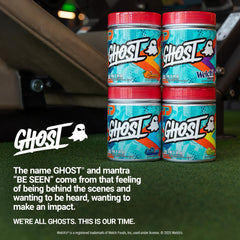 GHOST Intra lifestyle workout scene conveys focus and energy during training.