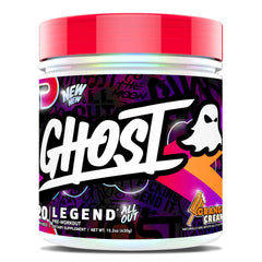 GHOST Legend All Out Orange Cream can ready for your workout with bold energy.