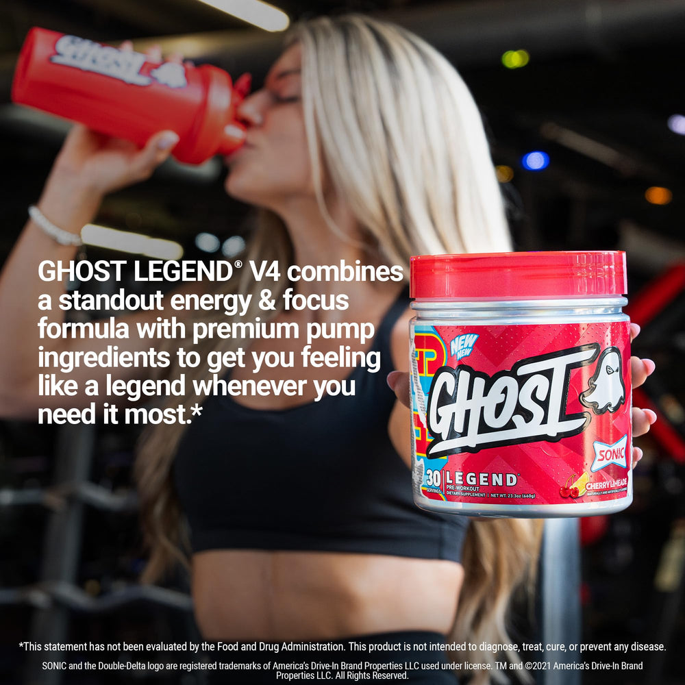 Ghost Legend label back reveals transparent ingredient disclosure for clarity.