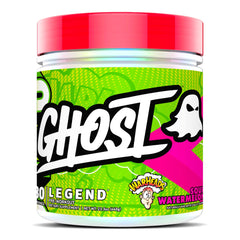 Ghost Legend Warheads Sour Watermelon bottle front showing bold pre-workout energy