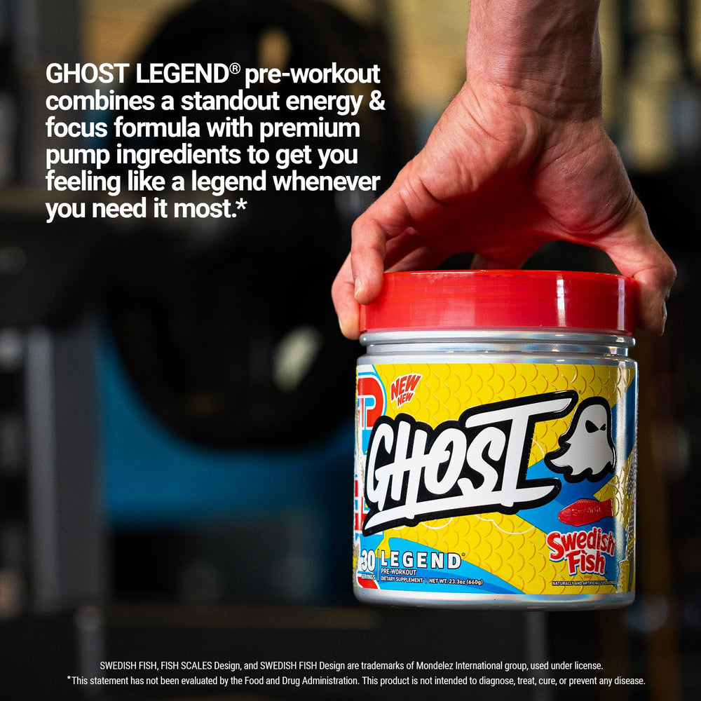 GHOST Legend during a workout session demonstrates focus and energy support.
