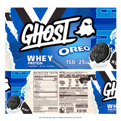 GHOST Whey Oreo fully disclosed label shows protein breakdown and transparency