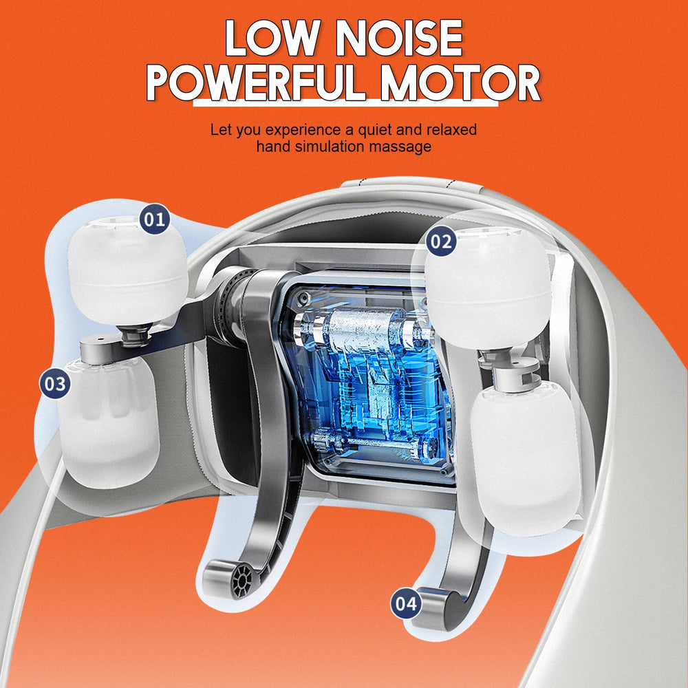 gigididi cordless 6d shiatsu neck massager heat function on for soothing warmth