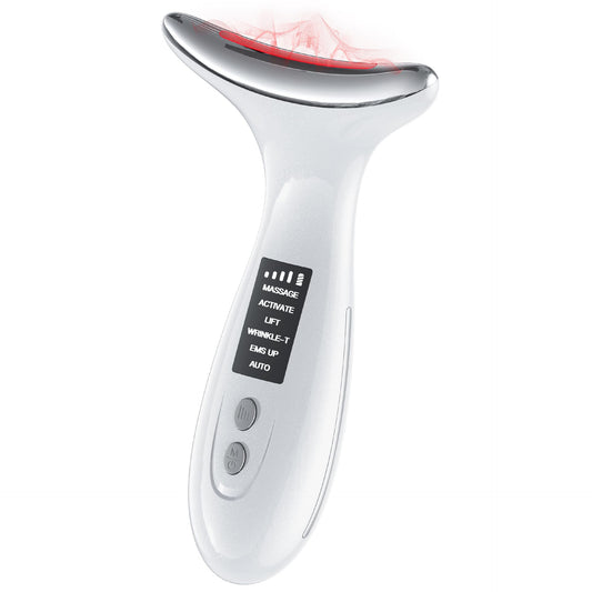 GIHWRRI red light face neck device boosts skin vitality with seven color modes