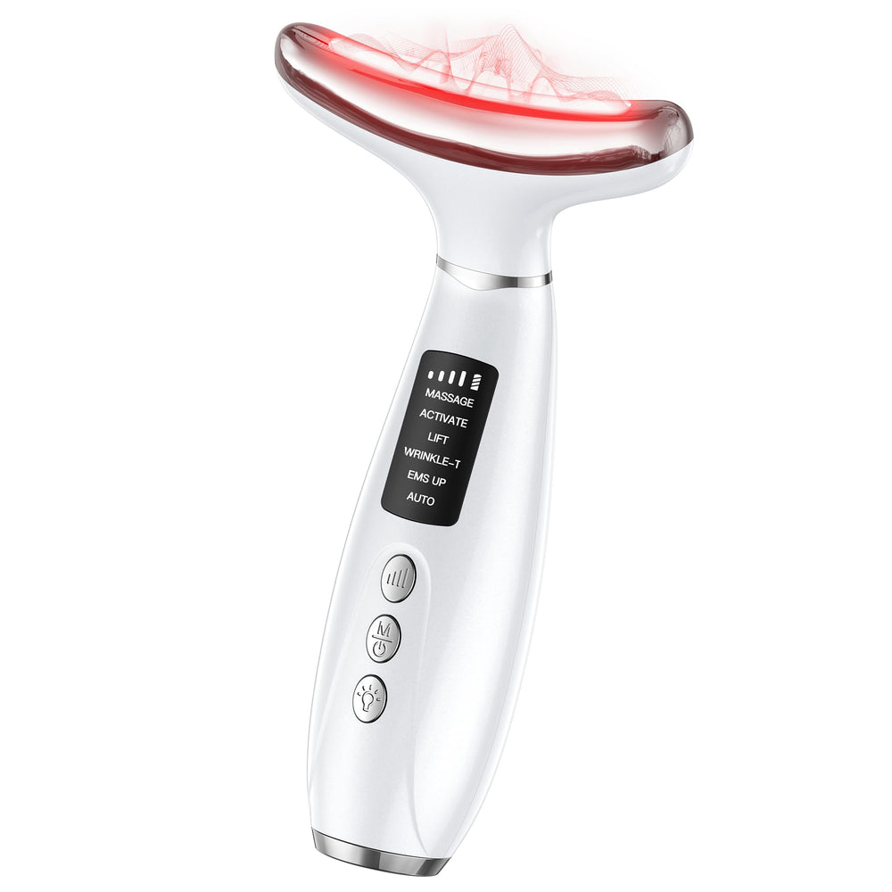 GIHWRRI red light therapy for face and neck promotes glow and tone.