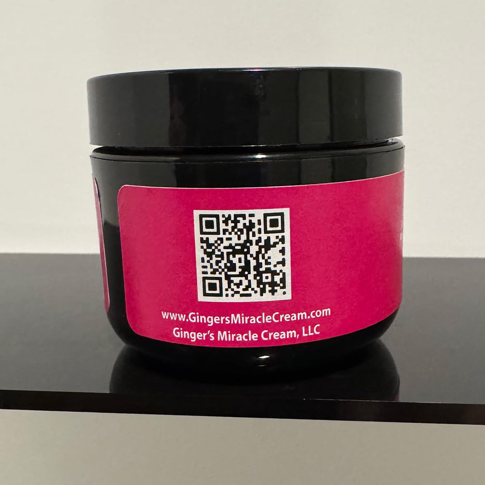 Application swatch of Ginger's Miracle Cream demonstrates quick absorption.