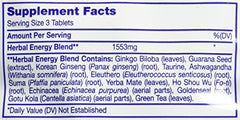 Ginko Biloba Energy Now pill dispense shot for quick daily intake