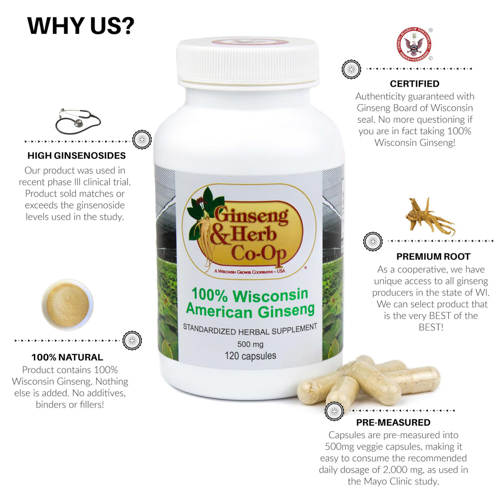 Ginseng & Herb Co-Op label emphasizes purity for a clean wellness routine