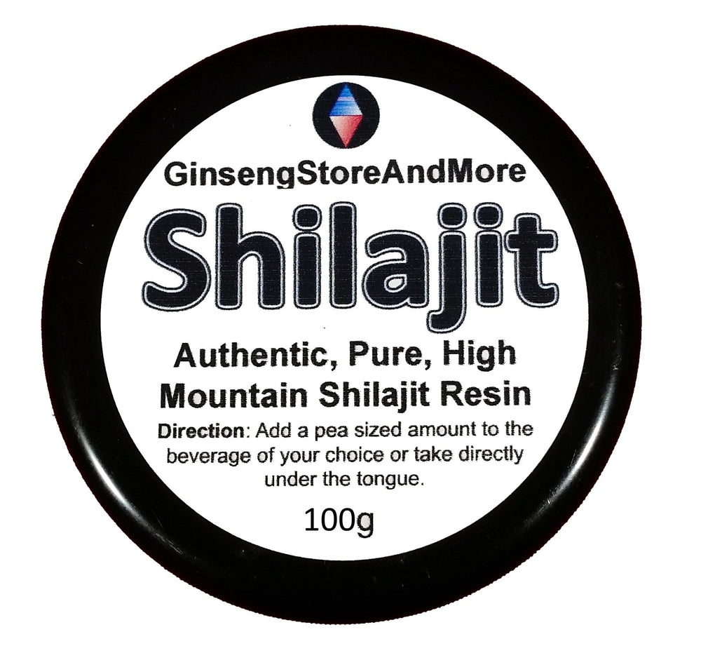GinsengStoreAndMore Shilajit resin in a jar, mineral-rich for daily wellness