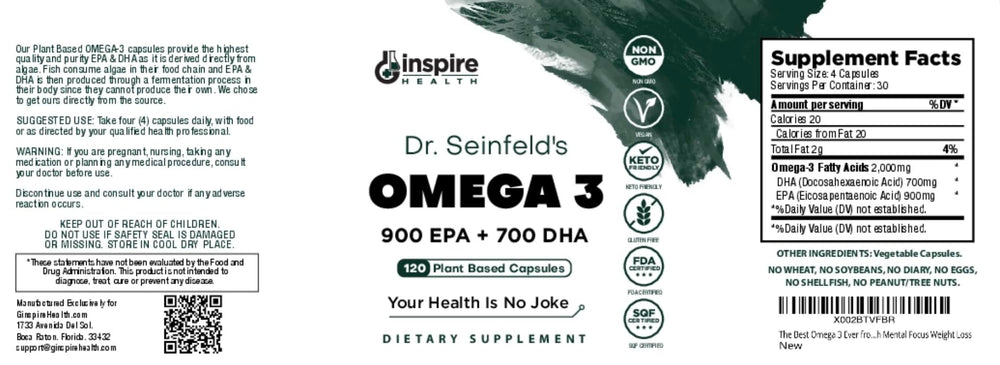 GINSPIRE NUTRITION easy-to-swallow capsules with no aftertaste for daily use.