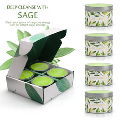 Gisly lead-free wick sage candle ensures a safer burn