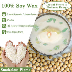 Gisly soy-wax sage candle provides clean burning and purity