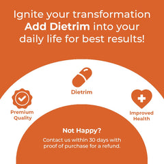 GIV Health Dietrim ingredients table highlighting Garcinia Cambogia complex for steady energy.