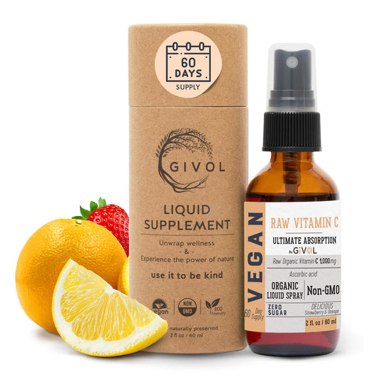 GIVOL Vitamin C Spray bottle for easy daily use and citrus refreshment