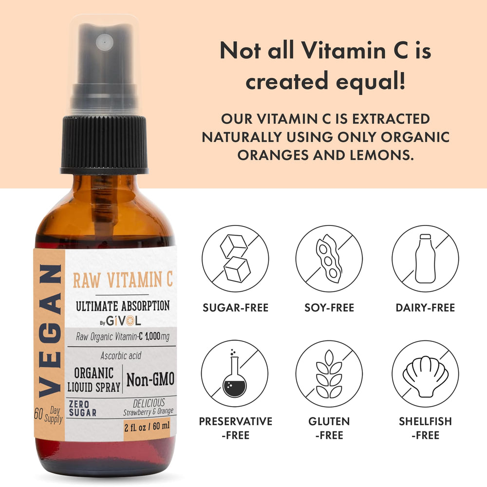 GIVOL Vitamin C Spray orange-scent bottle ideal for travel