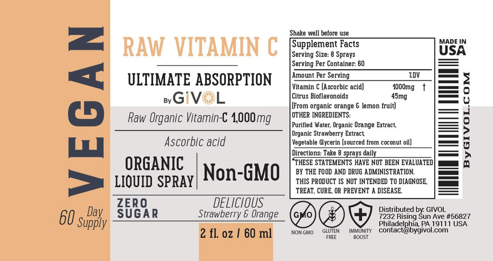 GIVOL Vitamin C Spray supports a simple on-the-go routine