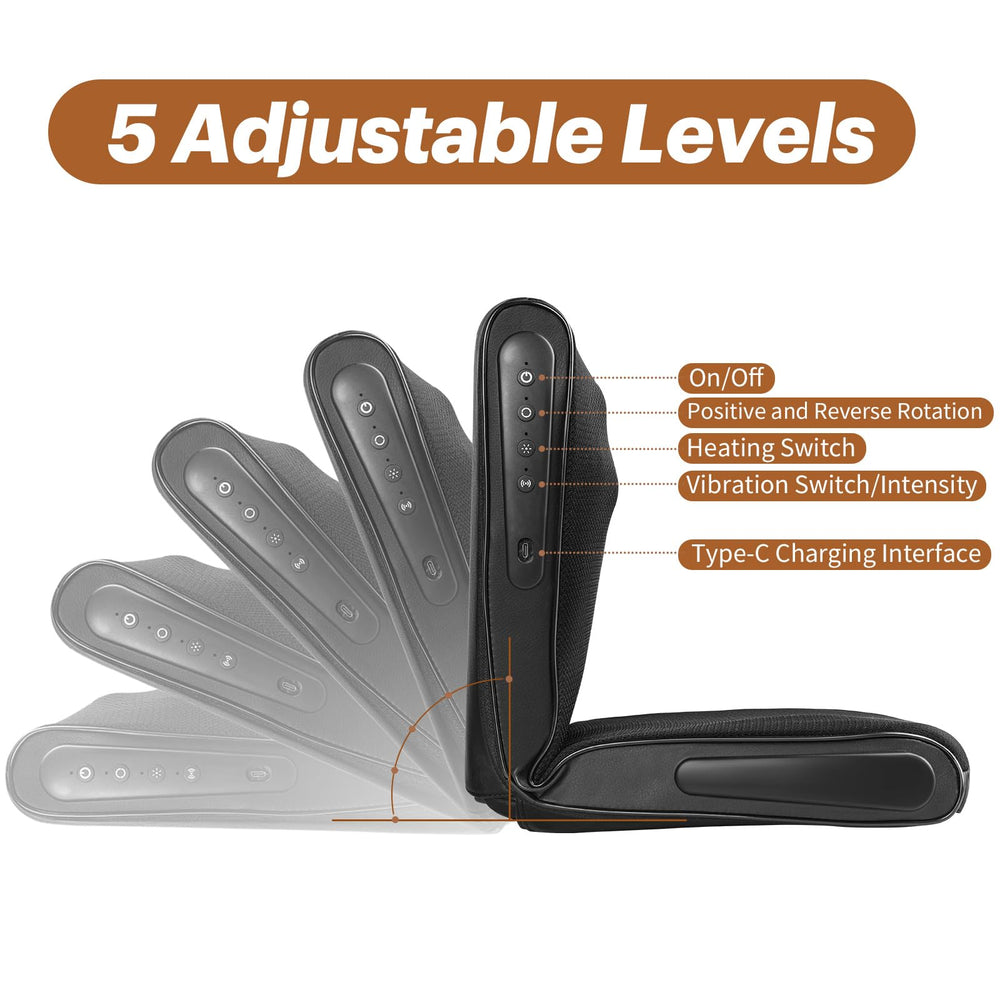 GJQ ergonomic adjustable seat with five speeds demonstrated on an office chair