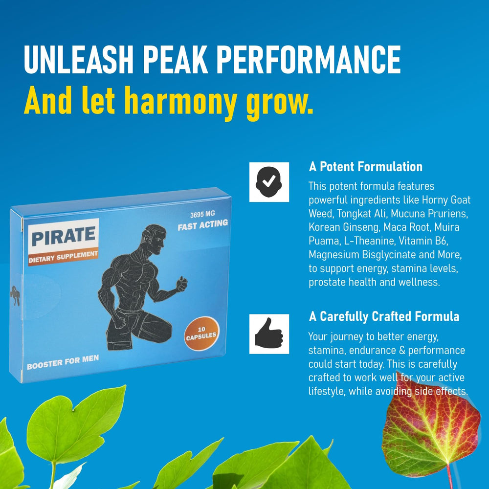 GLADTON Pirate capsules close-up shows natural formulation