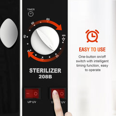 Glamvibe Salon safety switch and closed-door operation for safe, worry-free use.