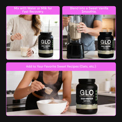 GLO BCAAs per serving supporting muscle recovery and endurance