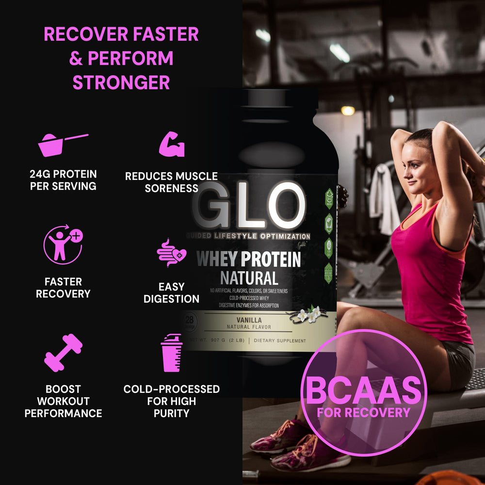 GLO no sugar label indicating clean, keto-friendly protein