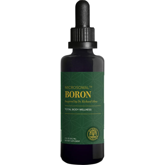 Global Healing Center boron supplement bottle front view highlighting bone support potential