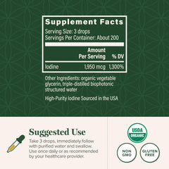 Etiqueta de Detoxadine con ingredientes veganos y sin OGM.