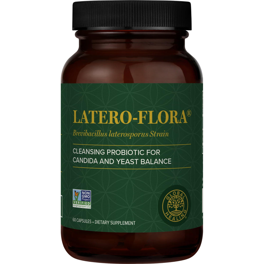 Global Healing Center Latero-Flora bottle front for gut balance