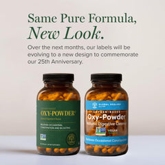 Global Healing Center Oxy-Powder 2-pack packaging visual for value and convenience.