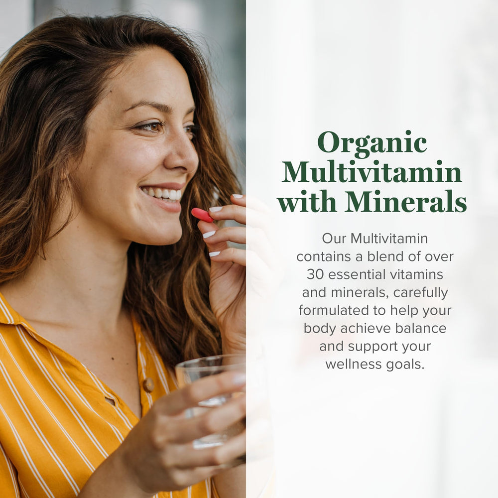 Global Healing Center capsules close-up highlights vegan, non-GMO nutrition in one daily dose.
