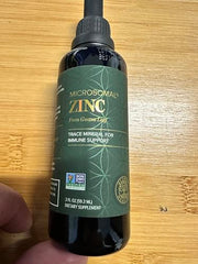 2 oz zinc liquid bottle packaging ready for everyday use.