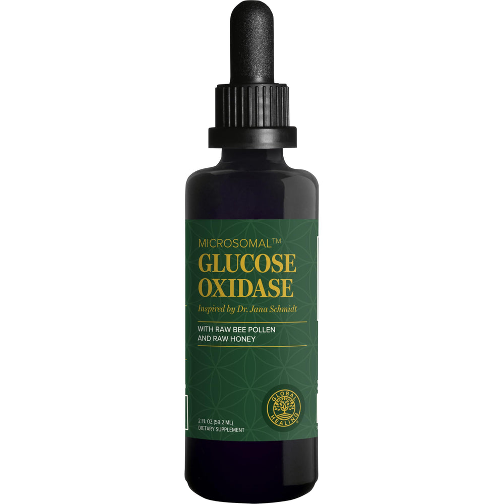 Global Healing Glucose Oxidase bottle cap, easy daily use for immune and digestive support