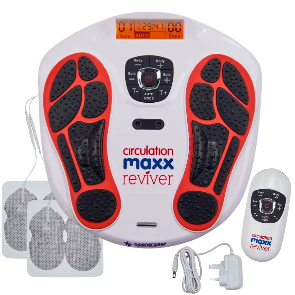 Global Product Circulation Plus Reviver front view shows a compact foot massager for daily comfort.