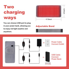 GLOHFAN belt USB charging option for convenient power on the go.