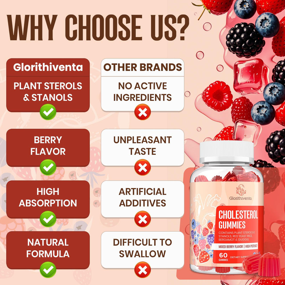 Glorithiventa gummies being chewed for easy, flavorful intake.