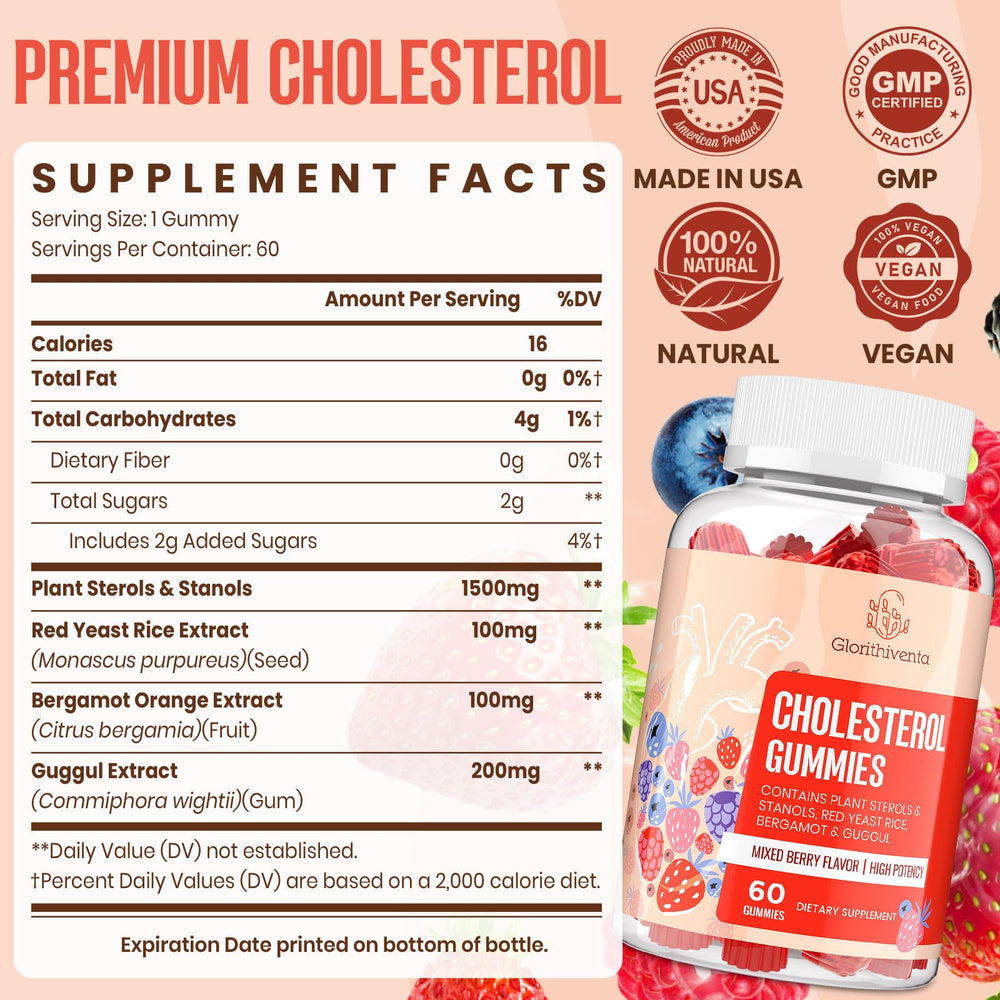 Glorithiventa mixed berry flavor gummies soft and easy to chew.