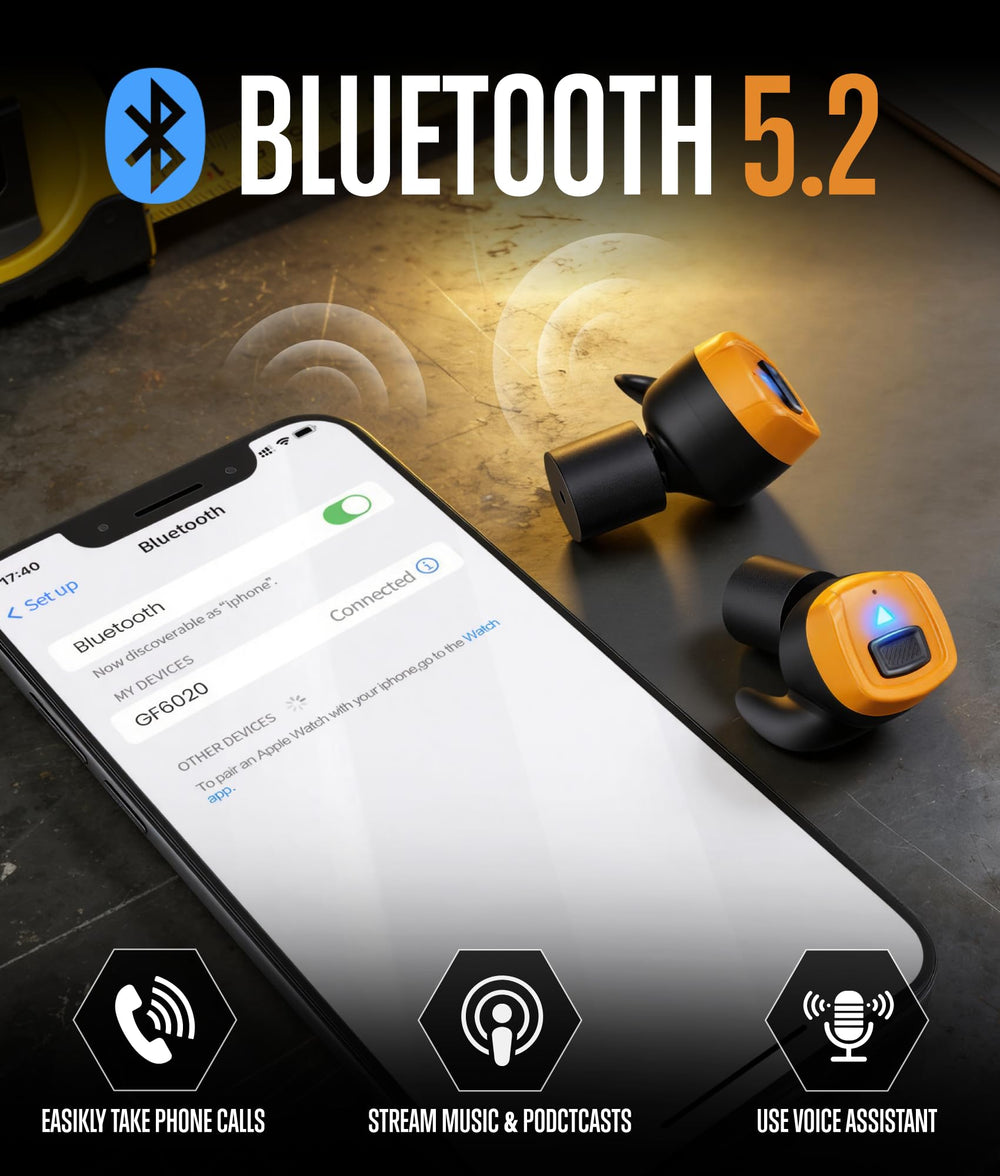 GLORYFIRE Bluetooth 5.2 pairing for quick device connection.