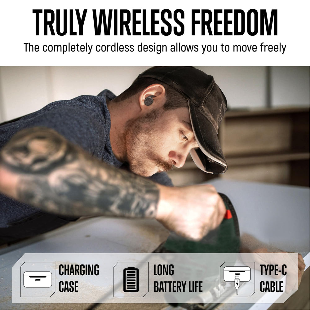 GLORYFIRE comfort-focused ear tips for ergonomic extended wear during shooting.