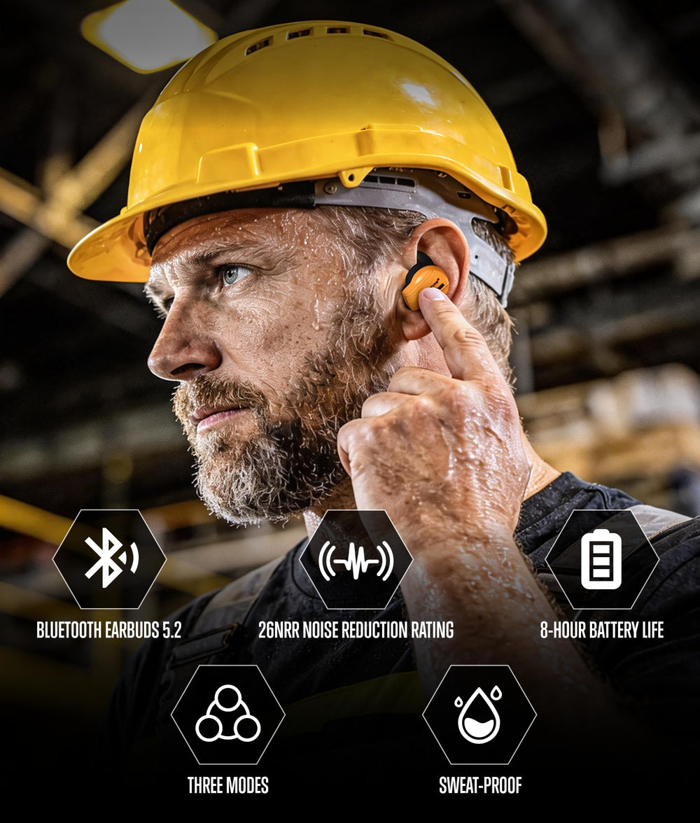 GLORYFIRE OSHA Earbuds voice amplification enhances on-site communication.
