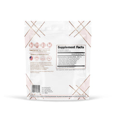 Glowing Goddess label close-up confirms grass-fed nutrition and trusted quality