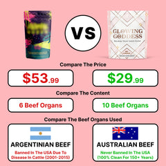 Glowing Goddess liver and heart collection highlights varied organ nutrition options