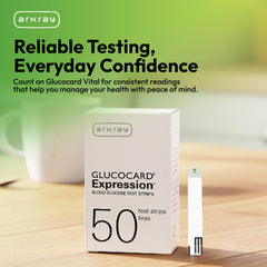 Four-pack of 50 strips offers convenient monitoring.