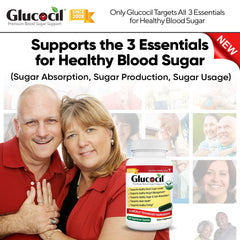 Glucocil mulberry leaf extract jar highlighting natural blend for balanced sugar response