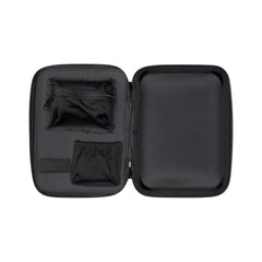 Discreet professional black aesthetic suitable for home or travel.