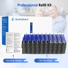 Glucoracy G-425-2/G-425 home testing kit setup